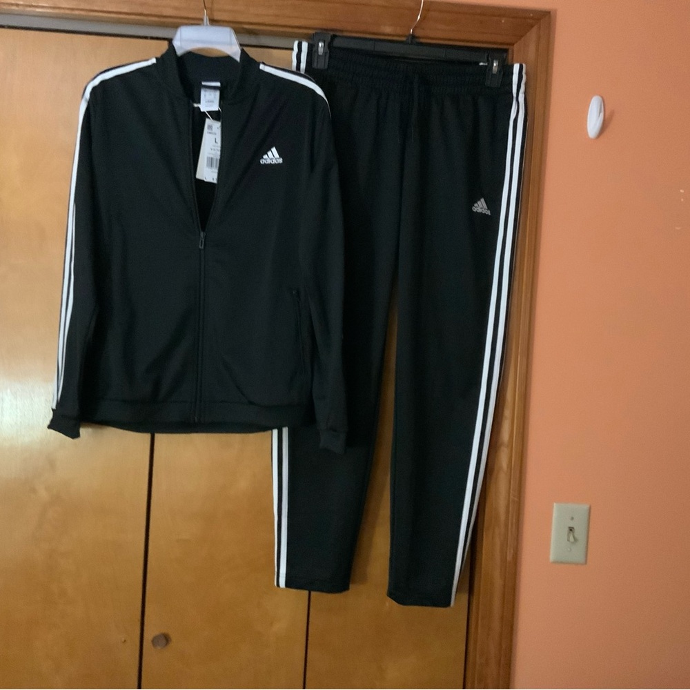 Adidas Black and White Athletic Set
